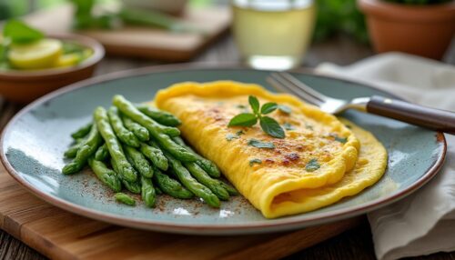 Ma recette d’omelette aux asperges fraîchement croquantes en moins de 20 minutes