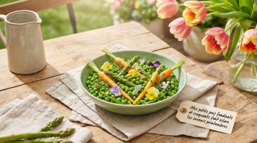 Mes petits pois fondants et croquants font éclore les saveurs printanières