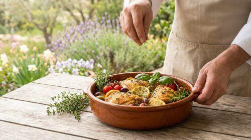 Saveurs ensoleillées et herbes fraîches pour un poulet à la provençale parfait