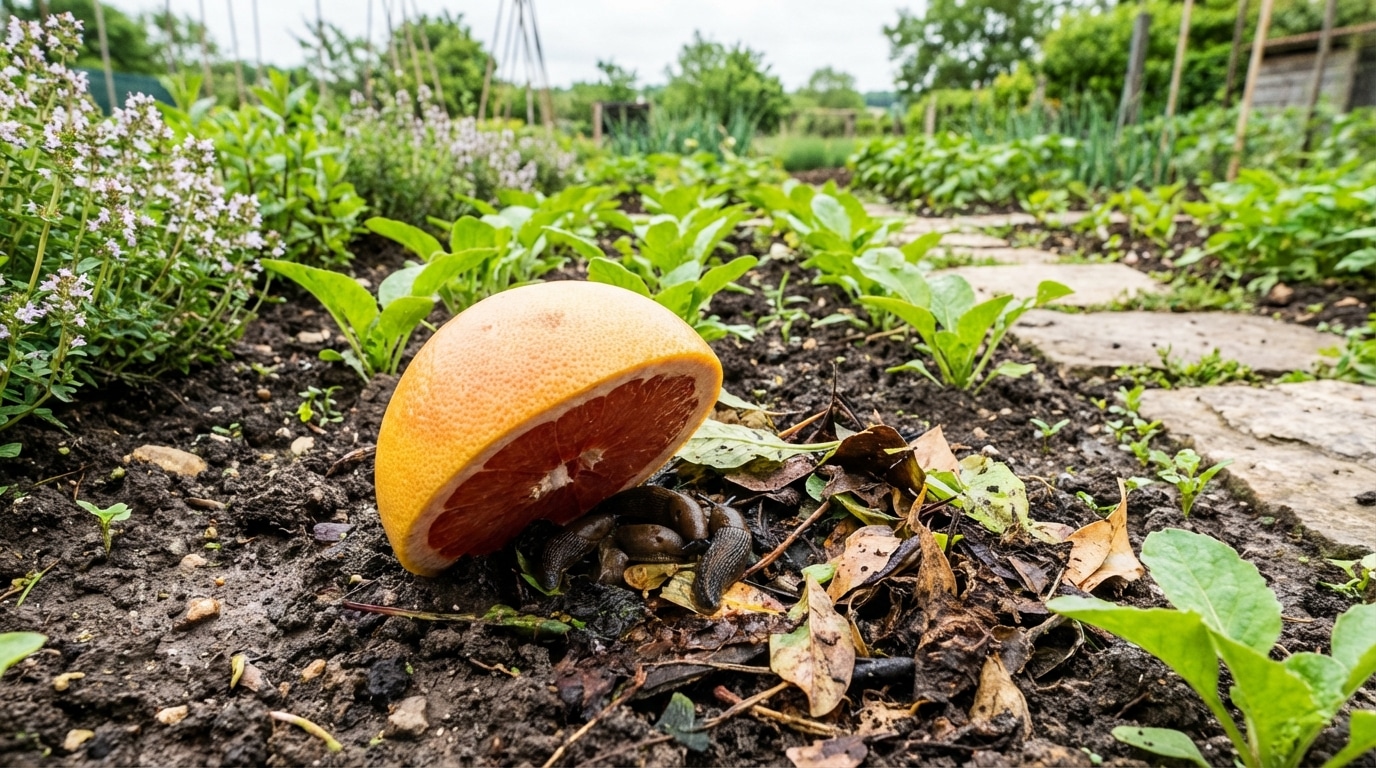 Ce fruit commun devient votre allié naturel pour éloigner les limaces du potager sans peine