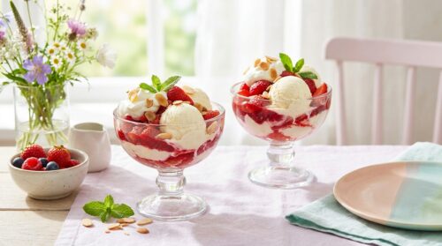 En avril, les fraises Melba à la menthe éveillent une véritable joie printanière