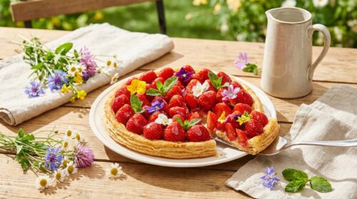 La tarte printanière aux fraises : un délice croquant et gourmand qui enchante les papilles