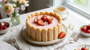 Le secret insoupçonné de cette charlotte aux fraises pour une texture aérienne