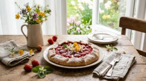 Ma première tarte aux fraises à la fleur d'oranger m’a replongée en enfance