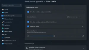 Windows 11 26H2 : nouveaux réglages du pavé tactile dans la build 26300.8376